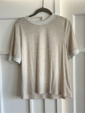 nlt Crew Neck Top in Light Beige